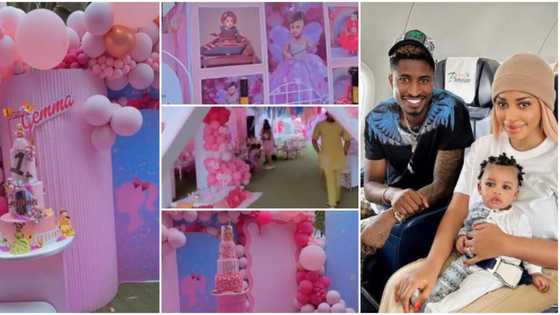 "I'll never be poor": Yetunde Barnabas throws lavish Barbie themed 1st birthday for daughter