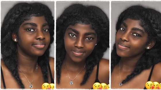 "Black diamond": Elegant lady with thick natural hair braids it into two, flaunts it in viral video