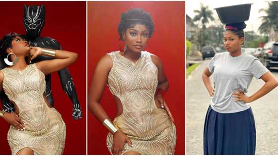 "No wonder Omah Lay dey in pains": Skit maker Soso the ‘Pure Water’ Girl stuns many with Valentine’s Day pics