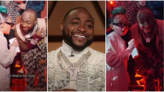 "Davido comes down to everyone's level": Fans gush over cute video of singer's interview with Oyinbo girl