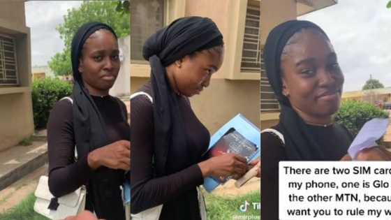 Lady's solid defense melts instantly after reading love note guy passed to her, videos goes viral on TikTok