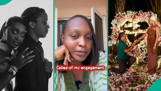 Lady parts ways with fiancé months after their proposal photos went viral, she speaks in video