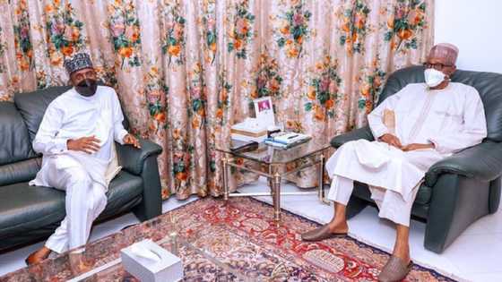 Shugaba Buhari Ya Saka Labulle Da Lawan Da Ameachi a Aso Rock Villa