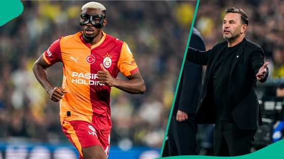 Galatasaray coach reacts after Victor Osimhen returns from injury against Fenerbahce