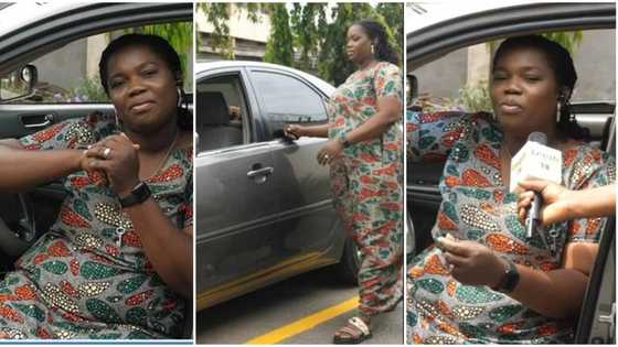 "Don't be intimidated by men": Nigerian mum, 35, becomes a taxi driver, proudly does her job in viral video