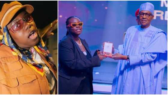 Teni breaks silence after being dragged for ‘disrespecting Buhari', shares detailed video from the event