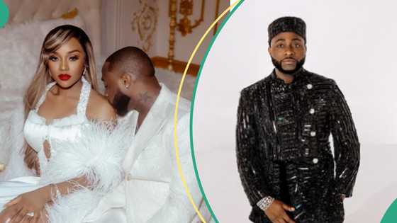 Davido displays permanent tattoo of wife’s name “Chioma” on body, fans react: "Sha stay one place"