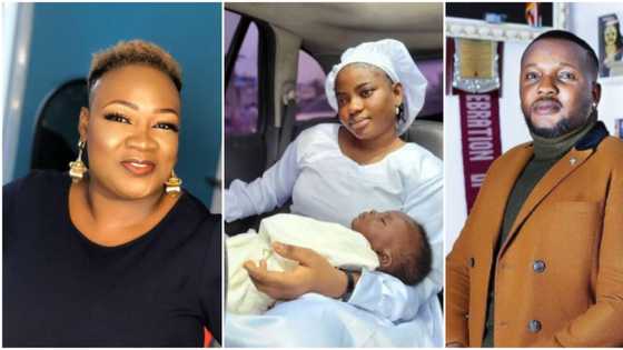 Yomi Fabiyi's baby mama rebukes Princess' heavy curses over her child, tells her to face whoever offended her