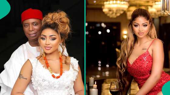 Regina Daniels changes her bio from young, wild, married, fans react: "Stay strong, dear queen"