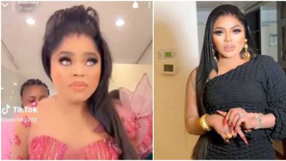 "Should we tell her?" Reactions as oyinbo lady gushes over video of Bobrisky, wishes to be Nigerian
