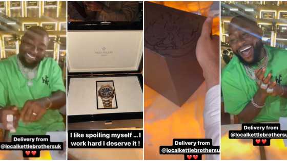 “I deserve it”: Davido says he spent $1m in a day, splurges on Patek wristwatch after buying rare Maybach