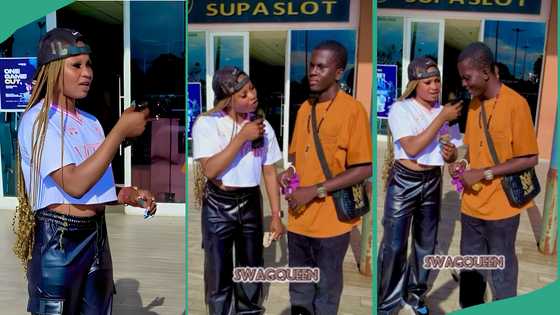Content creator asks young man to choose between N10k and kissing her, his choice in video trends
