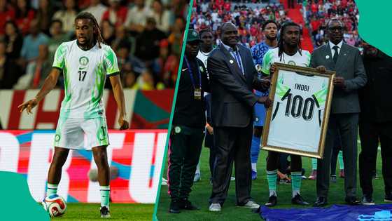CAF sends message to Alex Iwobi after hitting 100 Super Eagles caps