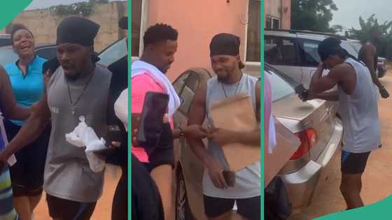 Gym goers contribute money and buys car for their instructor, video melts hearts on social media