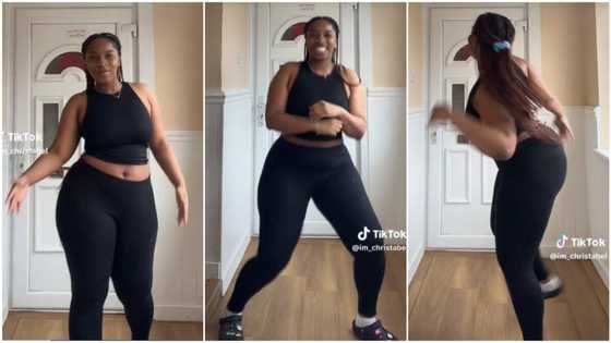 "You chop the dance": Curvy lady in black top demonstrates cool moves to Elon Musk Boys song