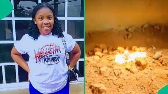 Lady pays visit to her late husband's graveside: "I went to talk to him"