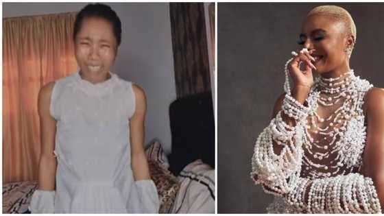 Wear am go church: Reactions to Lizzy Jay's hilarious version of Nancy Isime's AMVCA dress