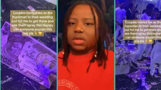 "I don't understand what's happening": Nigerian man who attended wedding shares video of paper money