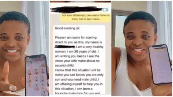 "I can give you a male child": Married Nigerian woman leaks chat 36-year-old lady sent to her husband
