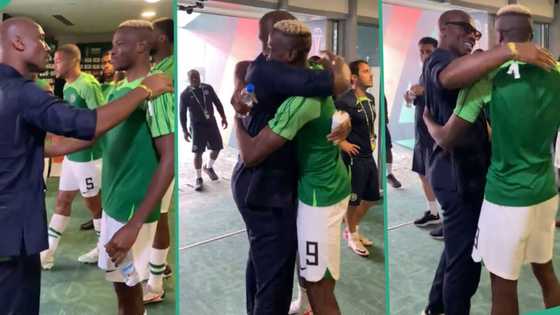 "King and prince": Video of Didier Drogba in warm embrace with Victor Osimhen before AFCON clash