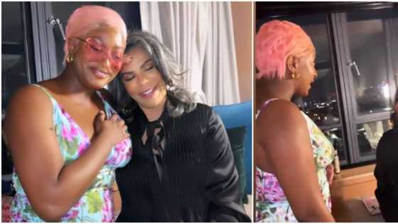They don't sit that way, there's nothing I can do: DJ Cuppy replies as mum 'rearranges' her full chest