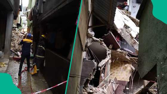 Breaking: Storey building collapses again in Lagos, video surfaces