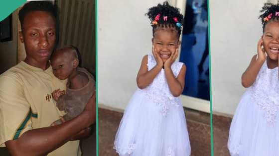 "Adorable princess": Baby picked from roadside by Nigerian man attends wedding as little brides