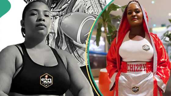Laide Bakare, Chizzy Alichi exchange blows as they settle beef in celebrity boxing match