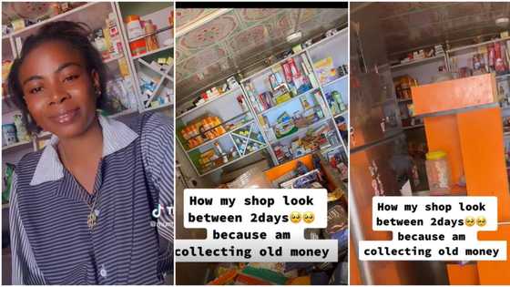 "I'm going to bank": Lady who is collecting old naira notes sells her goods 'sharp sharp', video goes viral