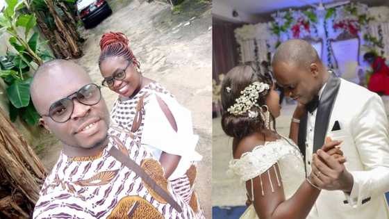 She paid my fare & I settled her dowry: Man celebrates wife on wedding anniversary, narrates how he met her