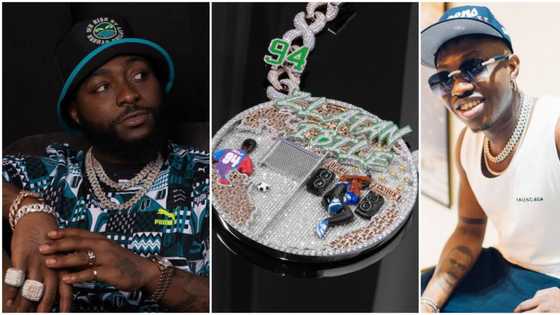 "My little brother is making money": Davido gushes over Zlatan’s multi-million naira diamond necklace