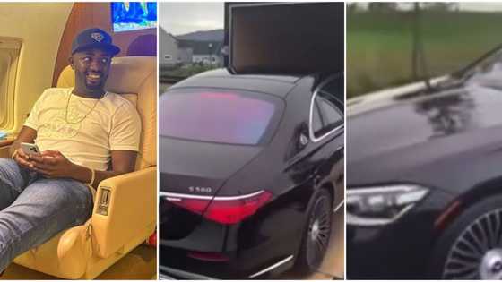 Obi Cubana's friend Jowizaza flaunts glossy black 2022 bulletproof Mercedes Maybach worth millions of naira