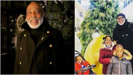 Rare photo of 60-year-old RMD with grown-up son Kome and his beautiful grandkids leaves fans gushing