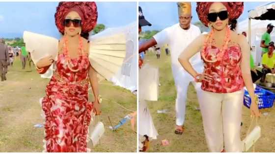 Nigerian fashionista shows off impressive dress transformation in trending video