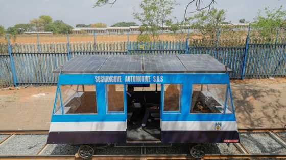 S.Africa teens build solar train as power cuts haunt commuters