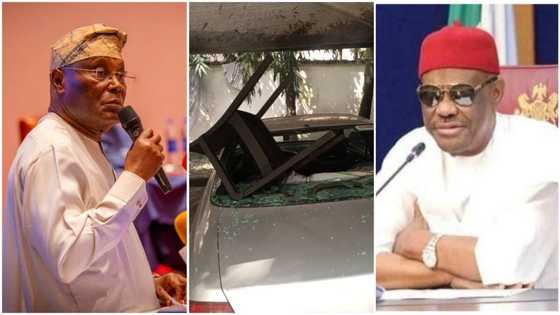 Wike goes emotional, makes strong appeal to wife, keeps mute on attack on Atiku's ally's residence in Rivers