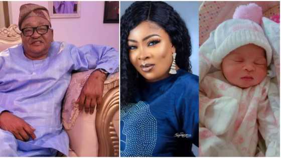 An addition to my grandchildren: Jide Kosoko excited as daughter Bidemi welcomes baby girl, fans celebrate her