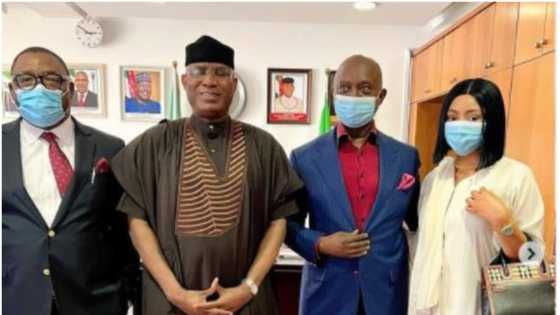 Regina Daniels now PDP senator? Actress accompanies husband to present bill at NASS