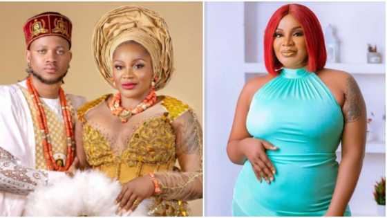 "All thanks to my sweet husband": Uche Ogbodo expecting another baby, shares cute bump photo
