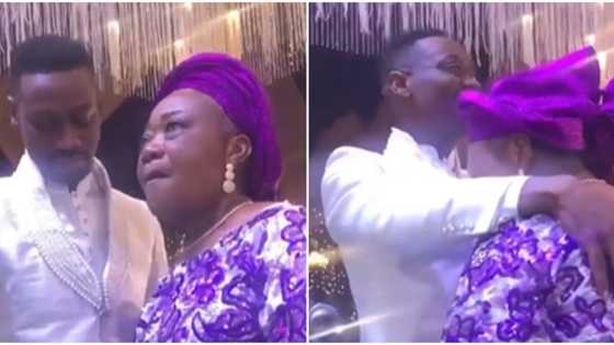 Fans gush over adorable video of Lateef Adedimeji and his mum as they dance together at his wedding