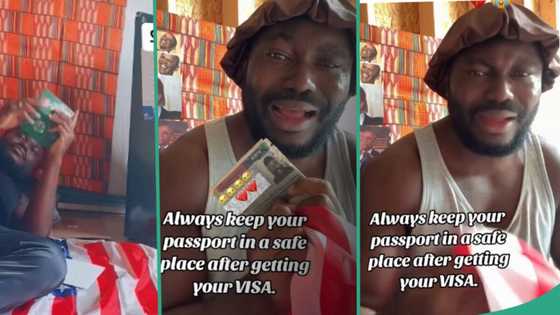 "Your village people are strong": Nigerian man cries out as rat eats his US visa, shares sad video