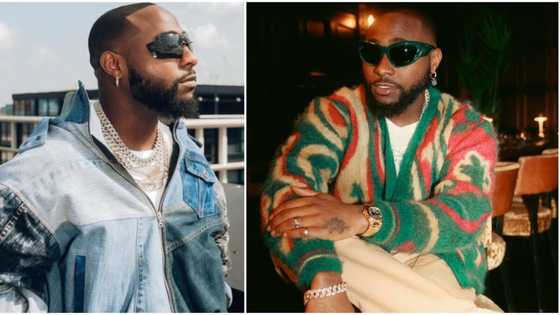 Davido eyes Grammys amid pregnancy scandals, netizens make a huge joke out of it: "Make imagination no kee am"