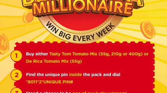 Tasty Tom and De Rica unveil millionaire splash promo