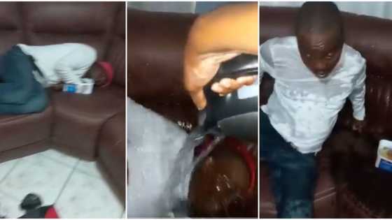 Video shows moment wife poured warm water on her 'lazy' husband who was sleeping, causes stir