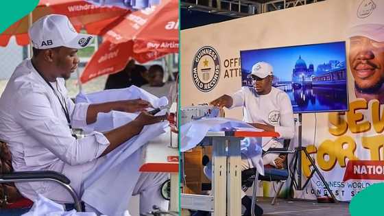 Guinness World Record: Kano Tailor completes 120-hour sewing marathon, celebrates in emotional video