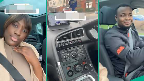 Nigerian couple in UK shares what they achieved 2 years after relocation, flaunts new car, people react