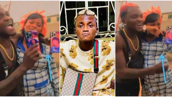 She don get belle again? Fans react to video of Portable & wife as he boasts about them using 2 iPhone 13 Pro