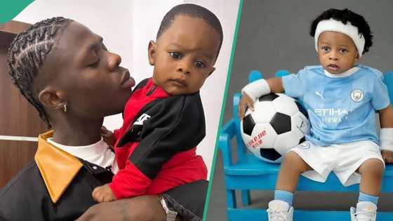 Mohbad's son Liam makes effort to speak, calls for father, gets netizens emotional