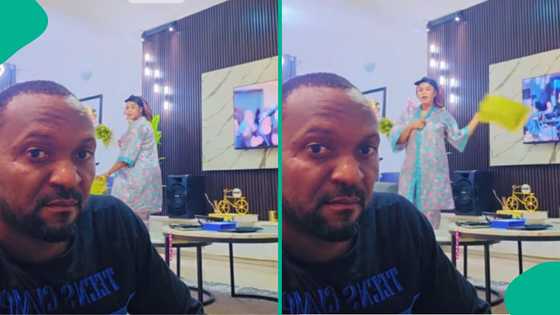 Man shares video of what his wife does at home after insulting him, clip amuses Nigerians