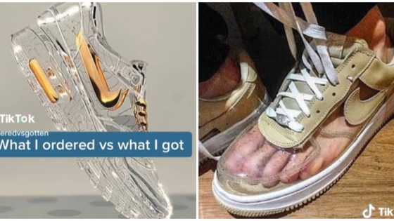 What I ordered: Video shows transparent Nike shoes man wanted and what he got